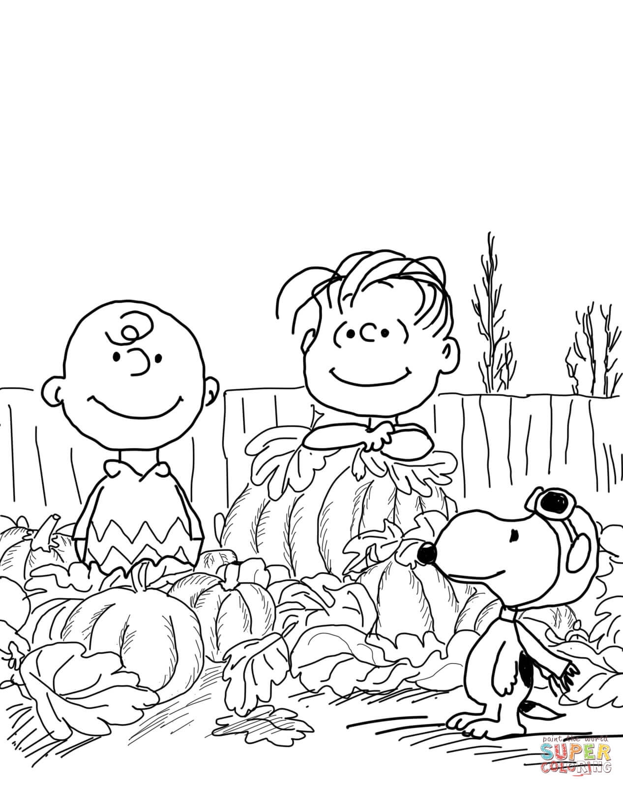 charlie brown coloring pages halloween