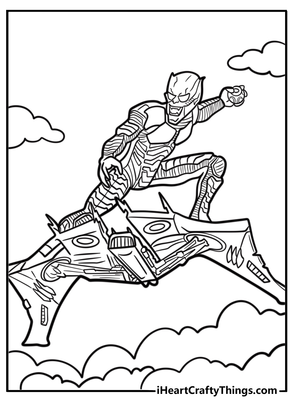 Green Goblin Coloring Pages 25 Free Printables For Kids