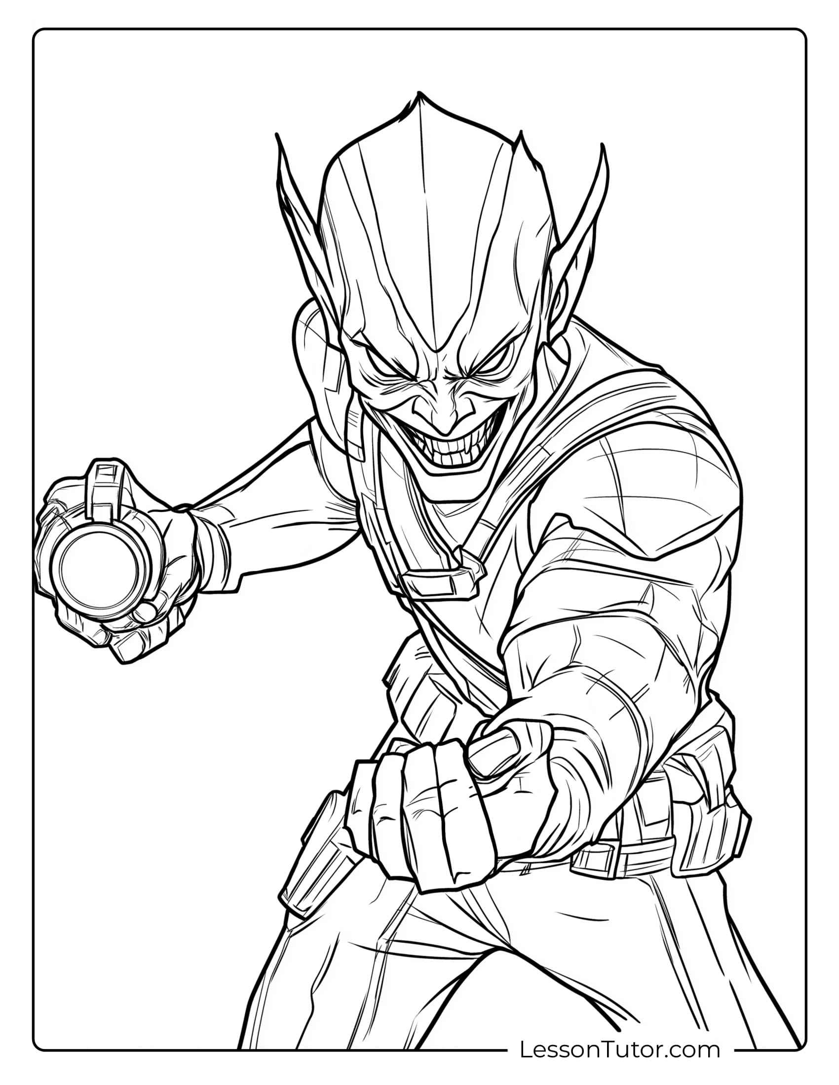 green goblin pictures to color