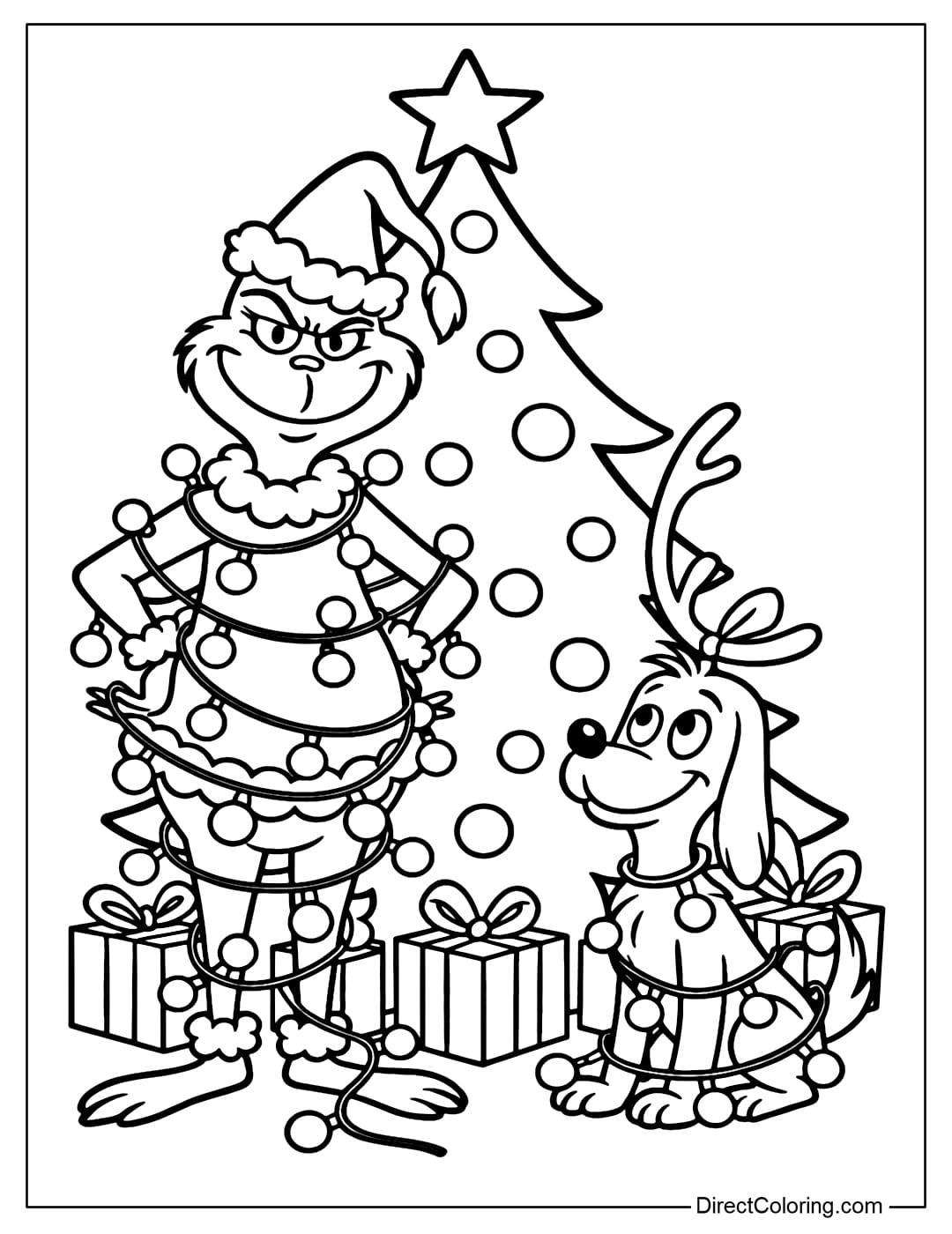 Grinch Coloring Pages Free PDF To Download And Print
