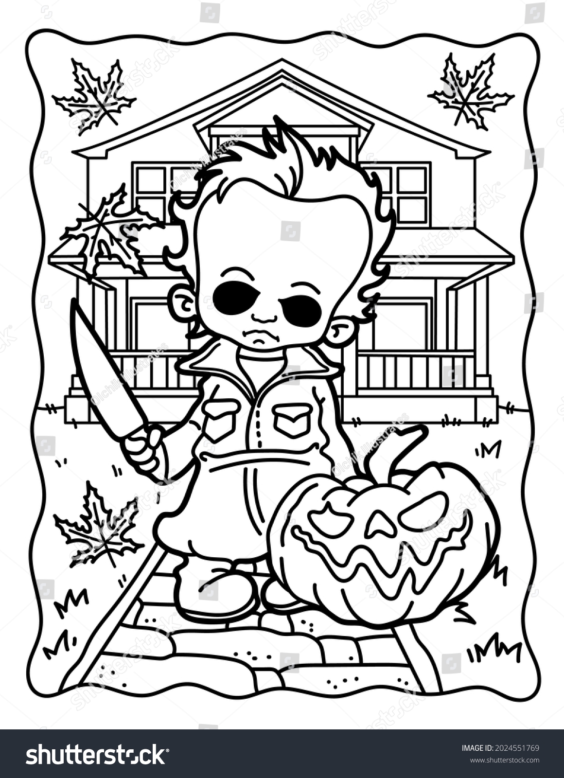 coloring pages of michael myers