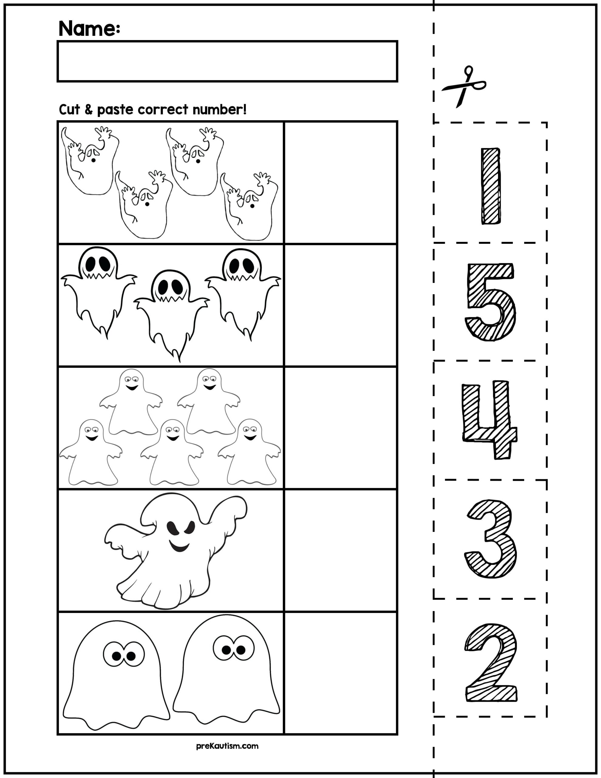 numbers to 5 worksheets