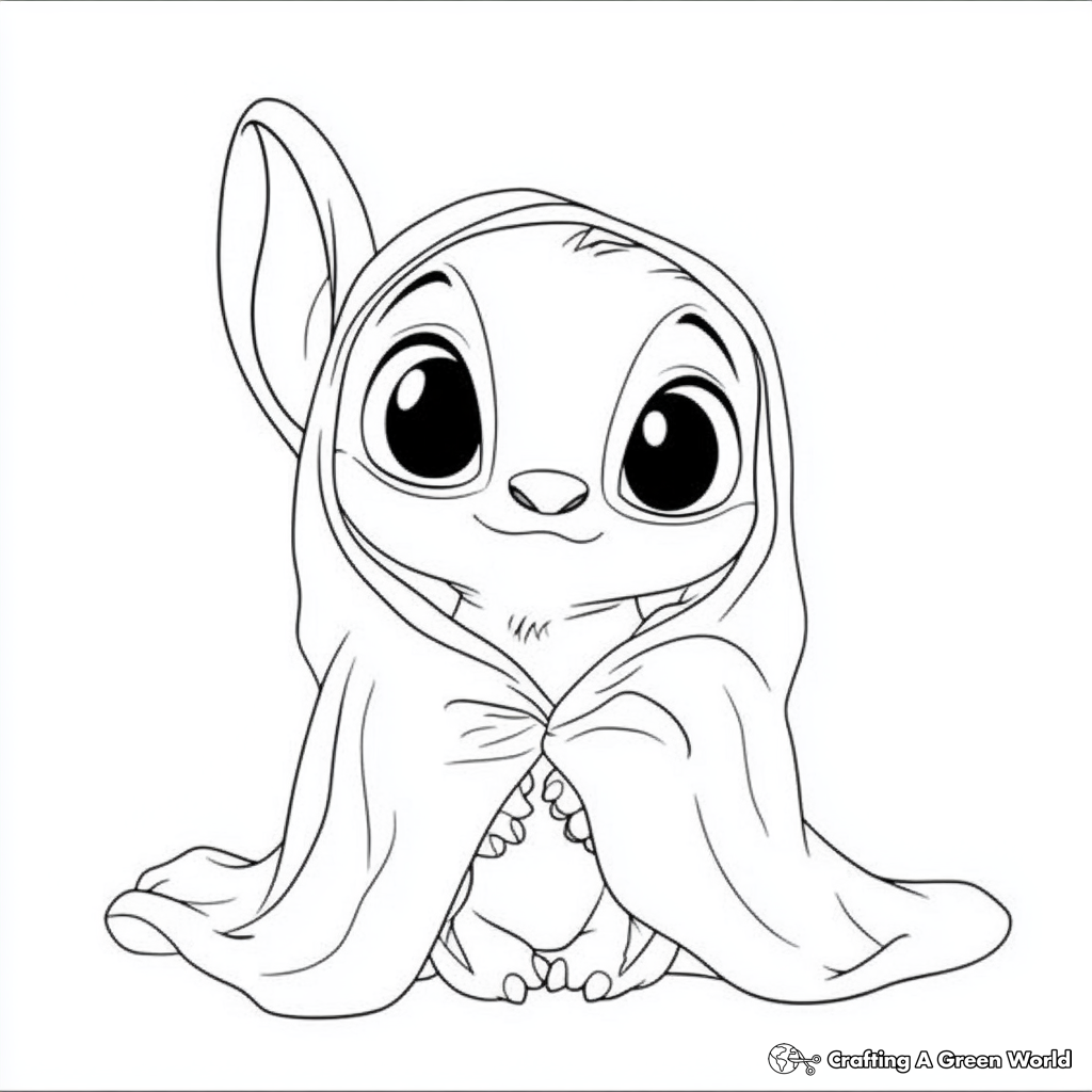 stitch halloween coloring pages