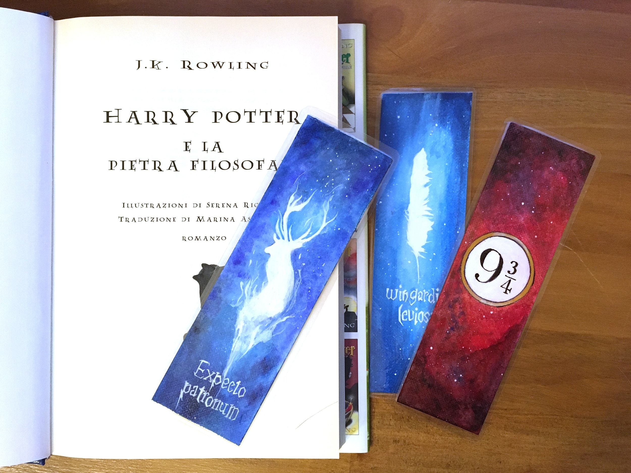 Hand painted Watercolor Harry Potter Bookmarks Etsy