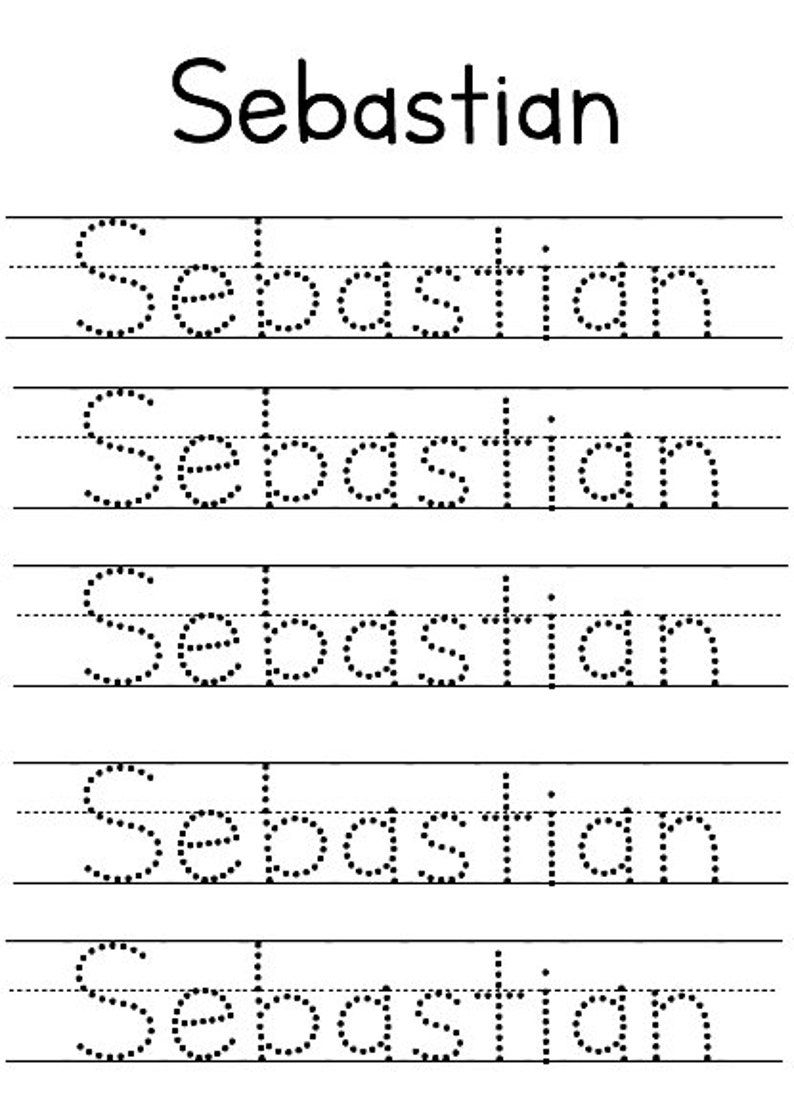 trace name printable