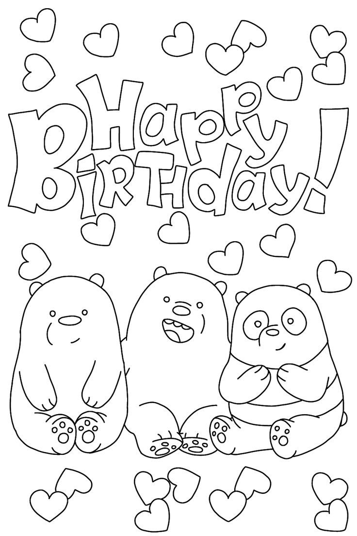 we bare bears coloring pages