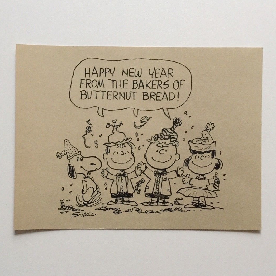 Happy New Year Peanuts Artwork CollectPeanuts