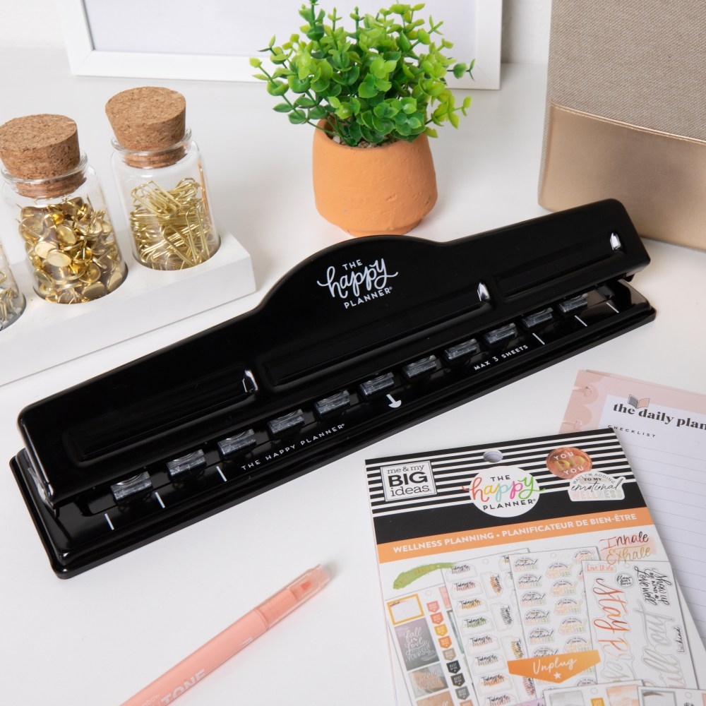 happy planner paper punch
