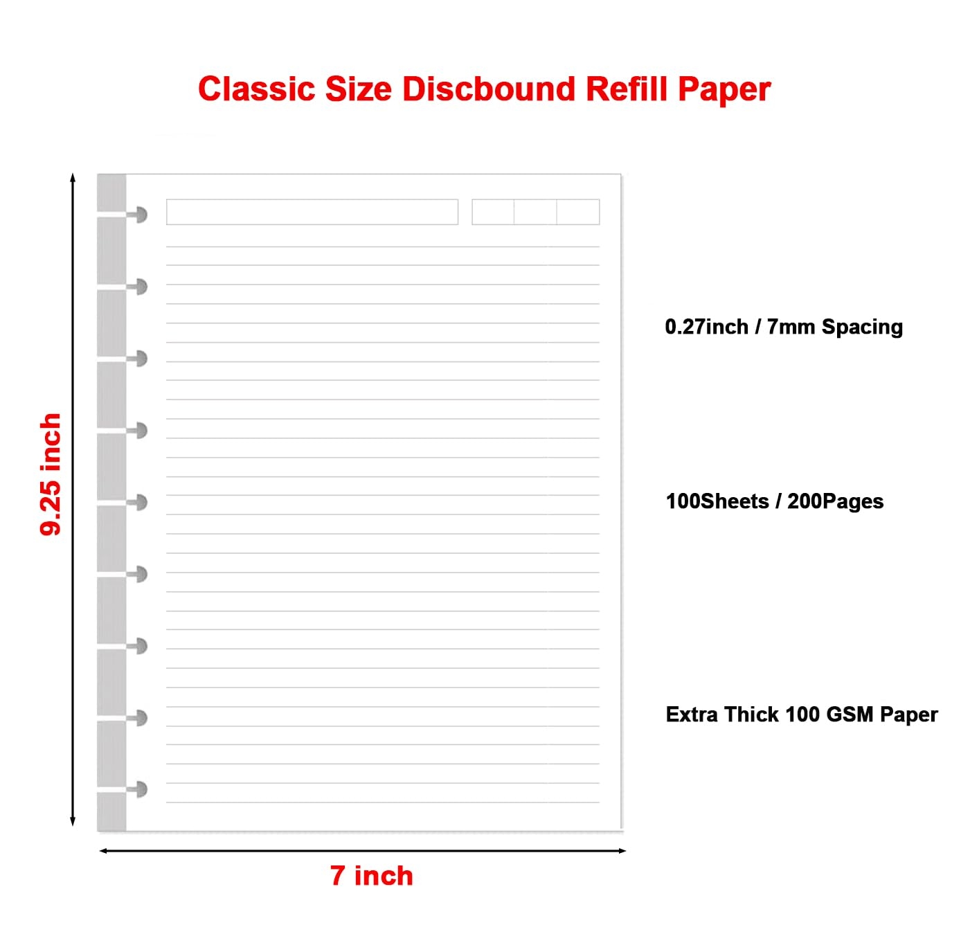 classic happy planner page size