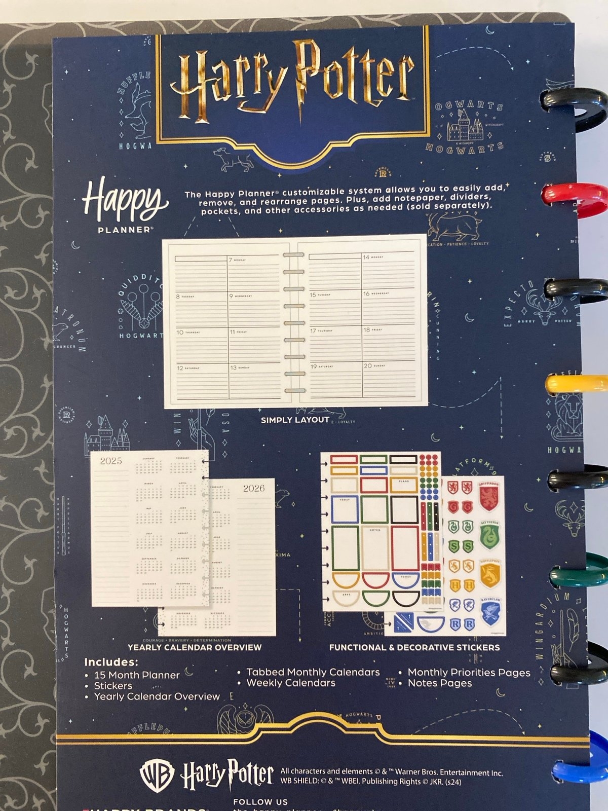 Happy Planner Harry Potter Planner 2025 2026