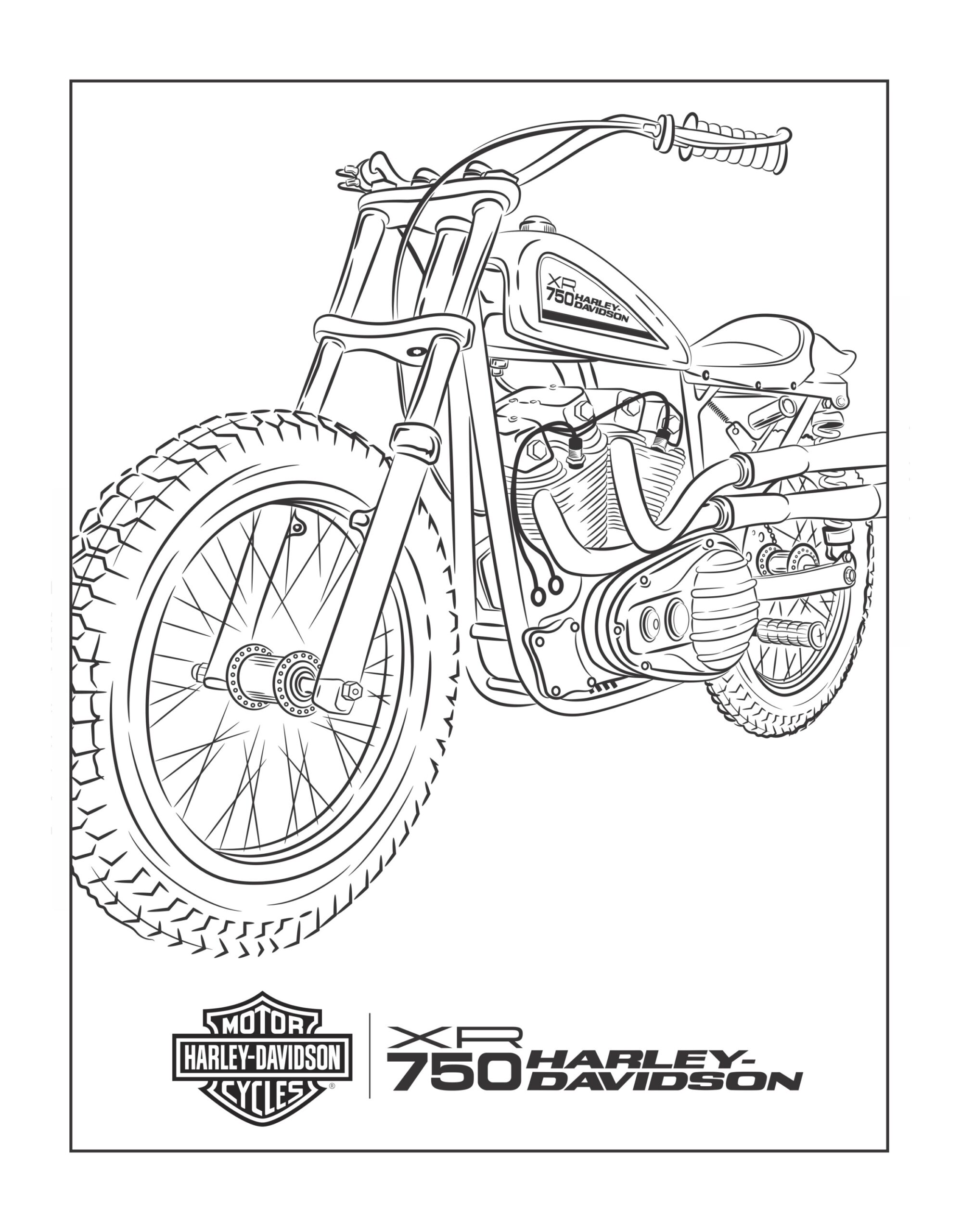 Harley Coloring Pages For Kids H D Florida Group