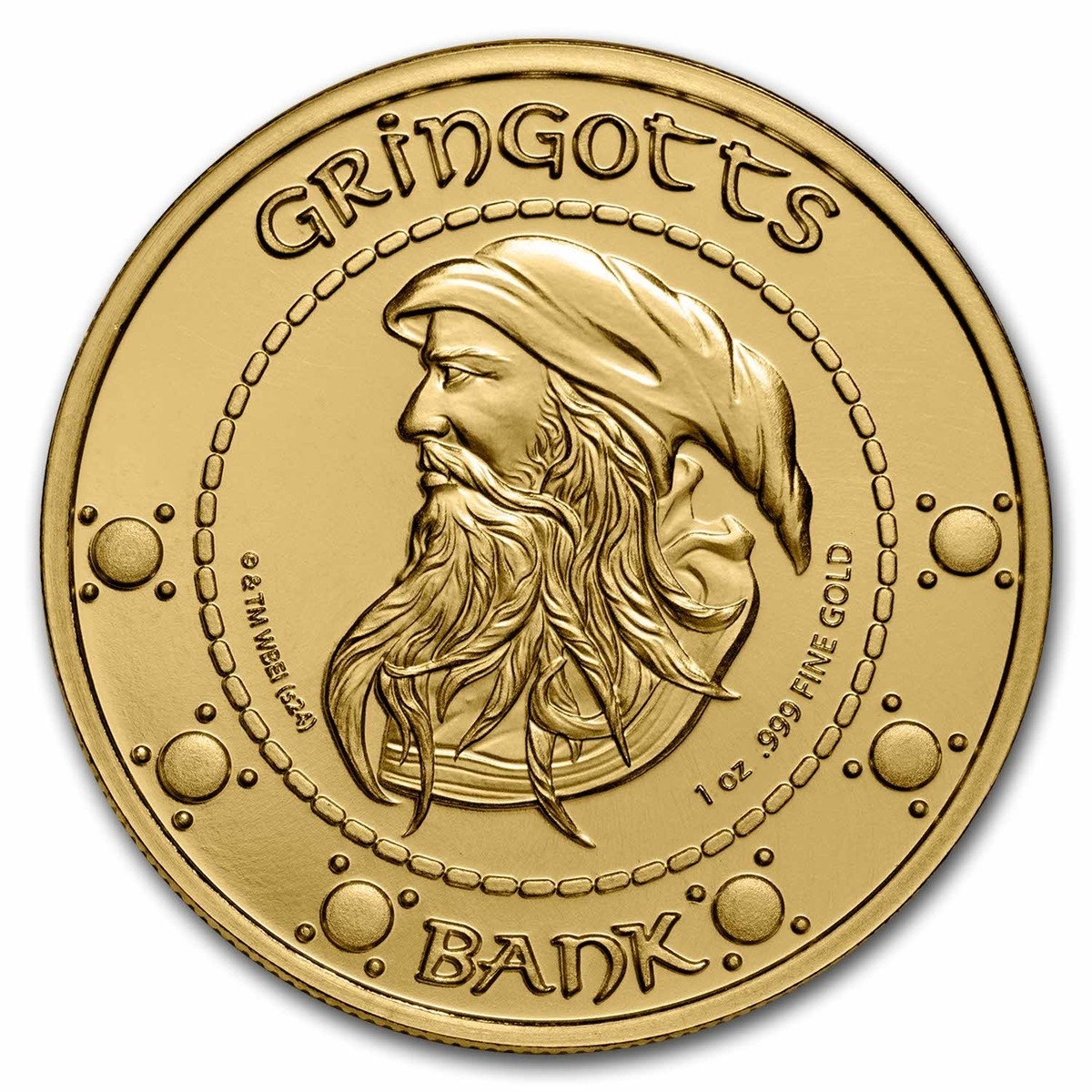 Harry Potter 1 Oz Gold Currency Gringotts Galleon Round EBay