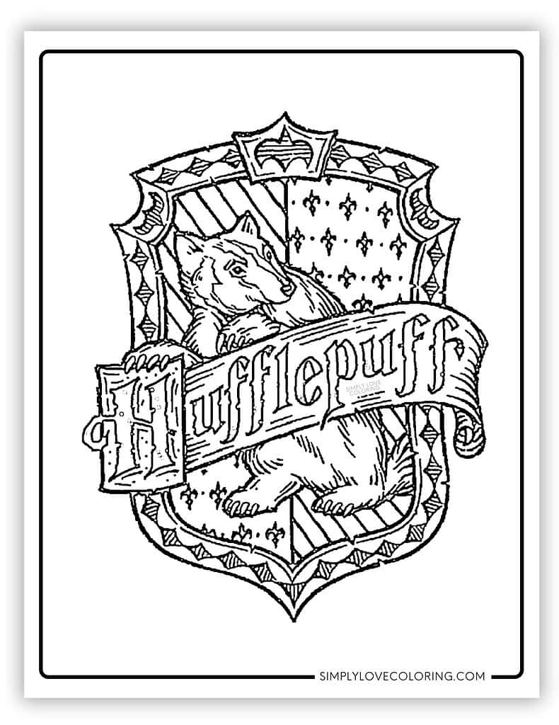 Harry Potter Coloring Pages Free PDF Printables Simply Love Coloring