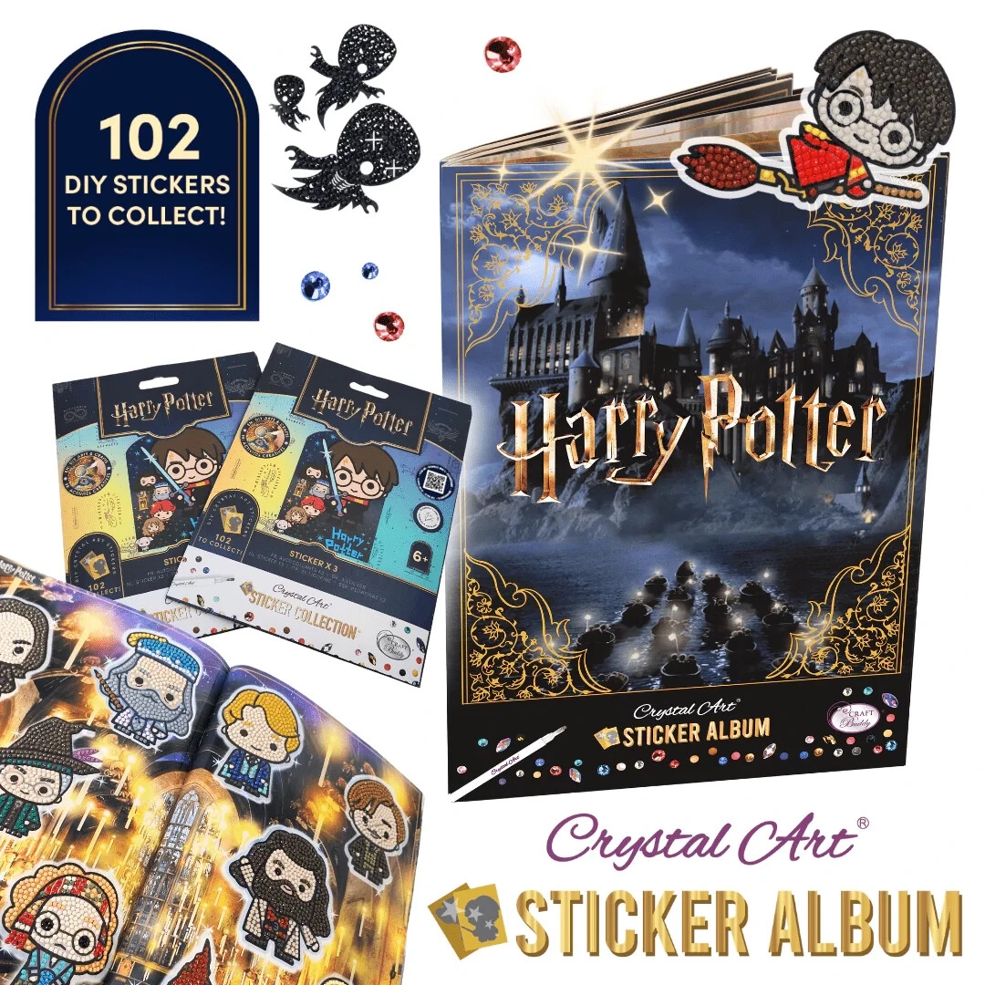 HARRY POTTER CRYSTAL ART STICKER PACK STARTER PACK NEW EBay