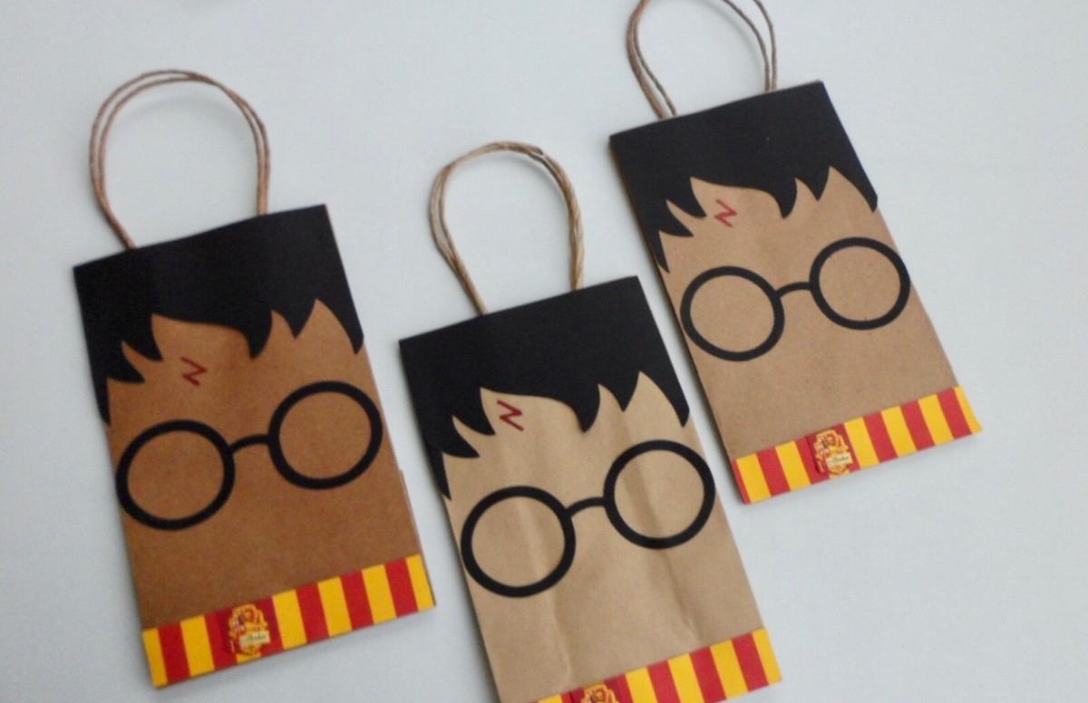 Harry Potter Favor Bags Party Favors Goodie Bags Party Supplies SET OF 8 EBay