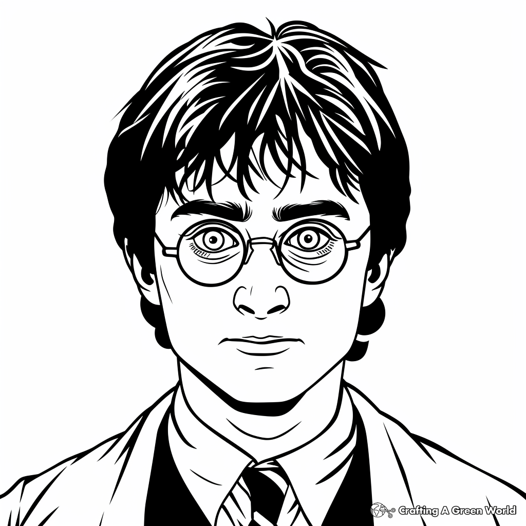 harry potter colouring pages free