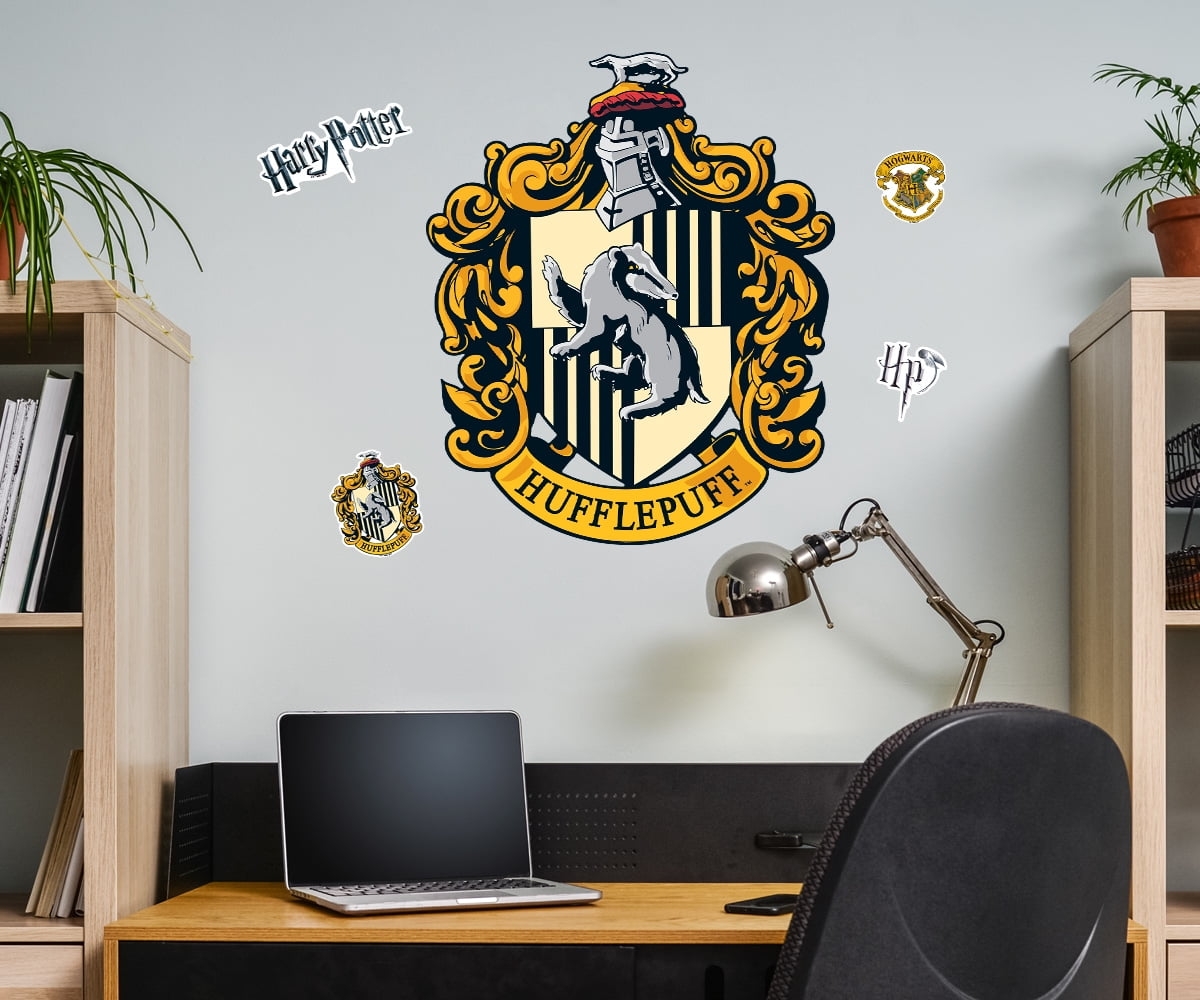 Harry Potter Hogwarts Crest Movable Vinyl DIY Wall Art Stickers Set Walls Windows Doors Walmart