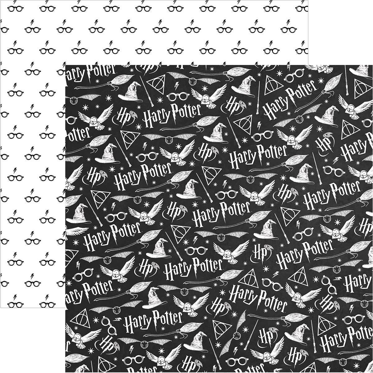 Harry Potter Pattern 12 X 12 Scrapbook Paper 767636844247