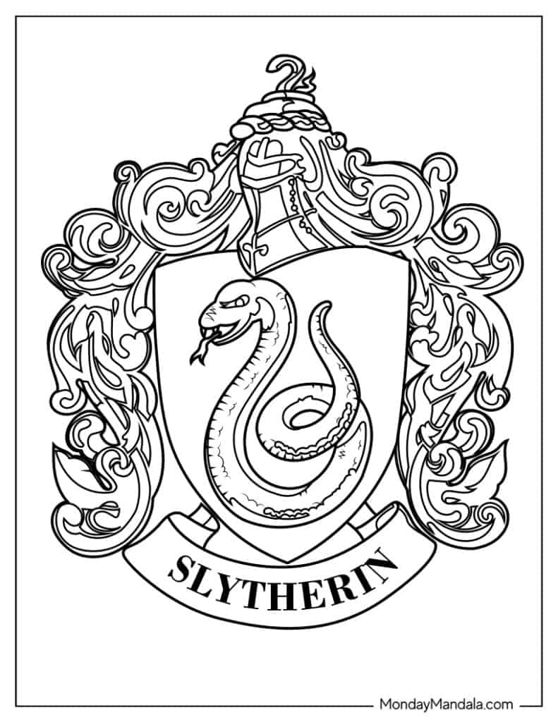 Harry Potter Stickers Harry Potter House Crests Coloring Pages 2 Free Coloring Sheets 2021 Harry Potter Party Favors