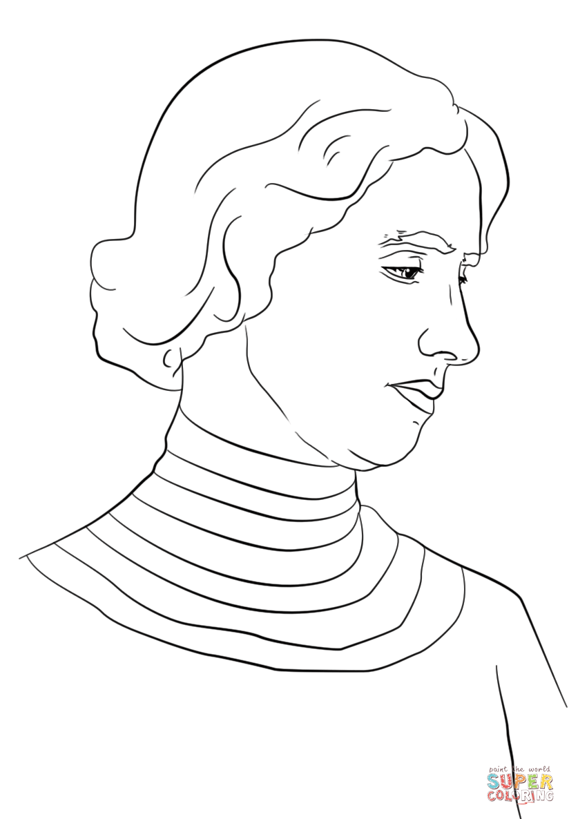 Helen Keller Coloring Page Free Printable