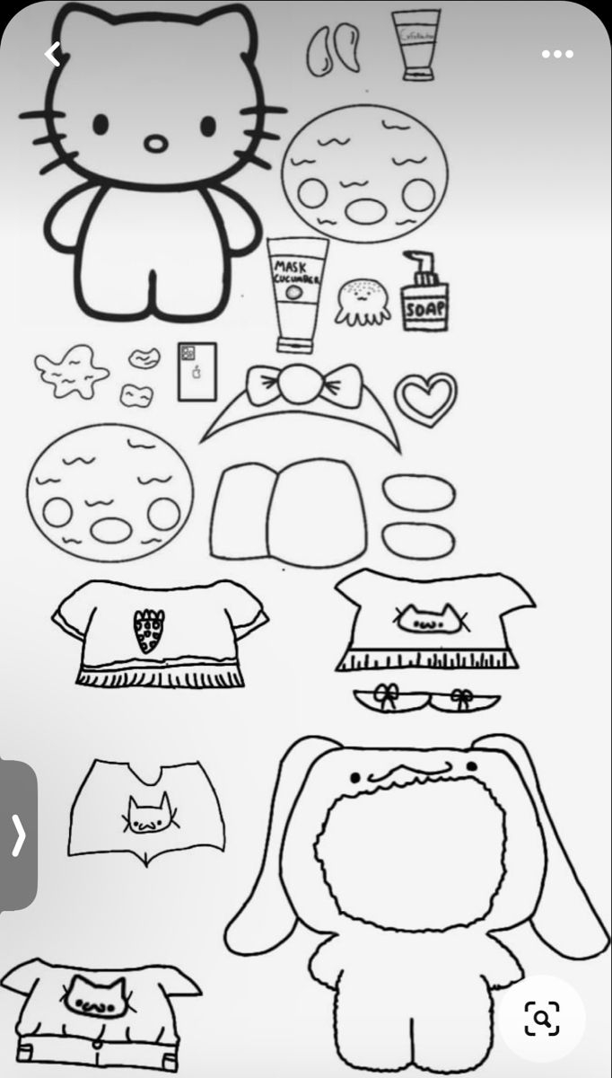 hello kitty graduation coloring pages