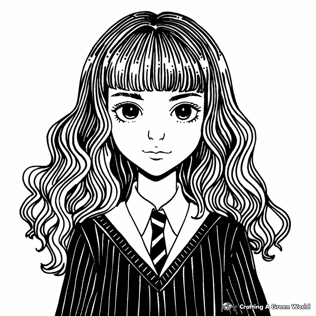 Hermione Coloring Pages Free Printable 