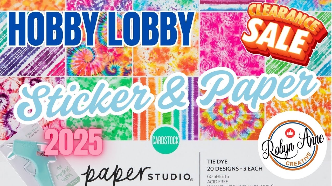 Hobby Lobby Papercrafts Clearance Haul Stickers Paper And More 75 Off YouTube