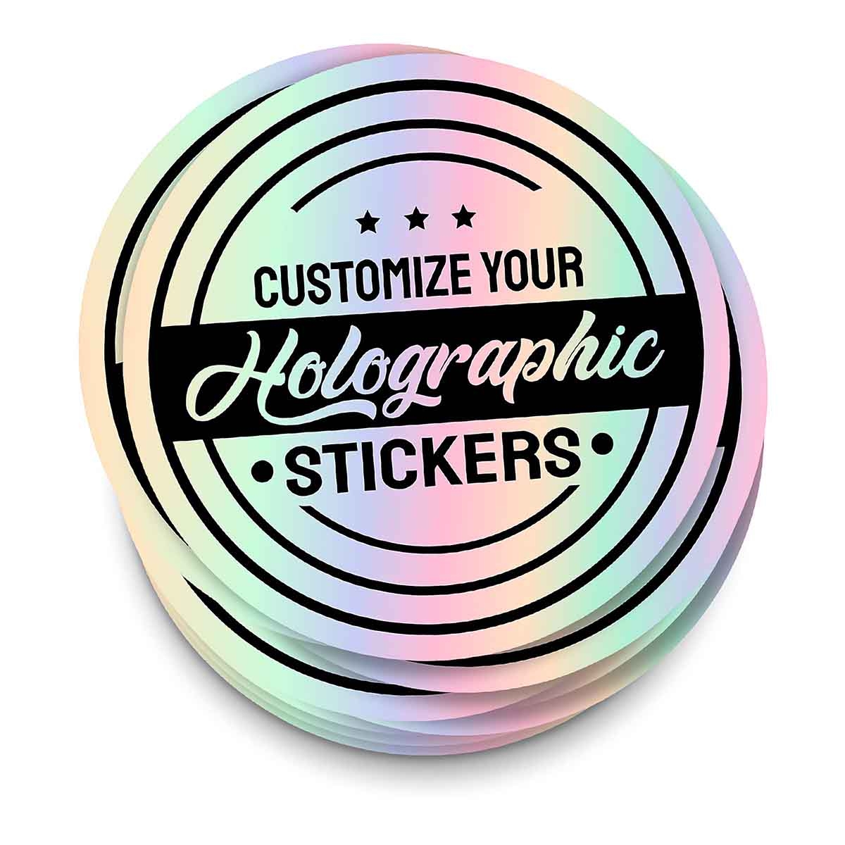 Holographic Sticker Paper Near Me Custom Square Holographic Stickers Personalized Stickers