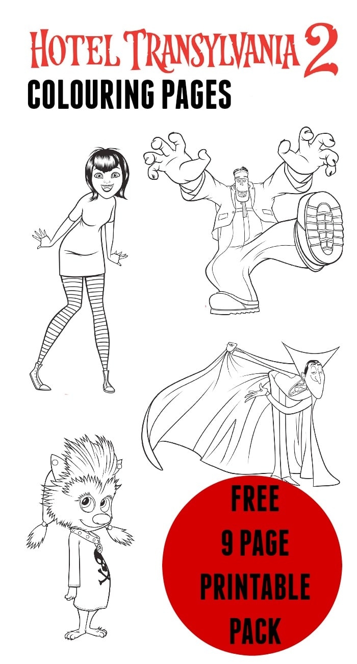 hotel transylvania pictures to color