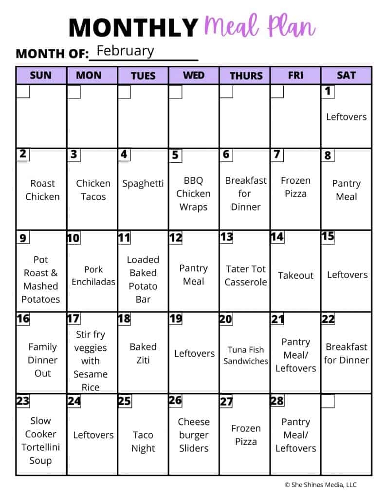 How To Budget Meal Plan For Families Free Printable Mimosas Motherhood
