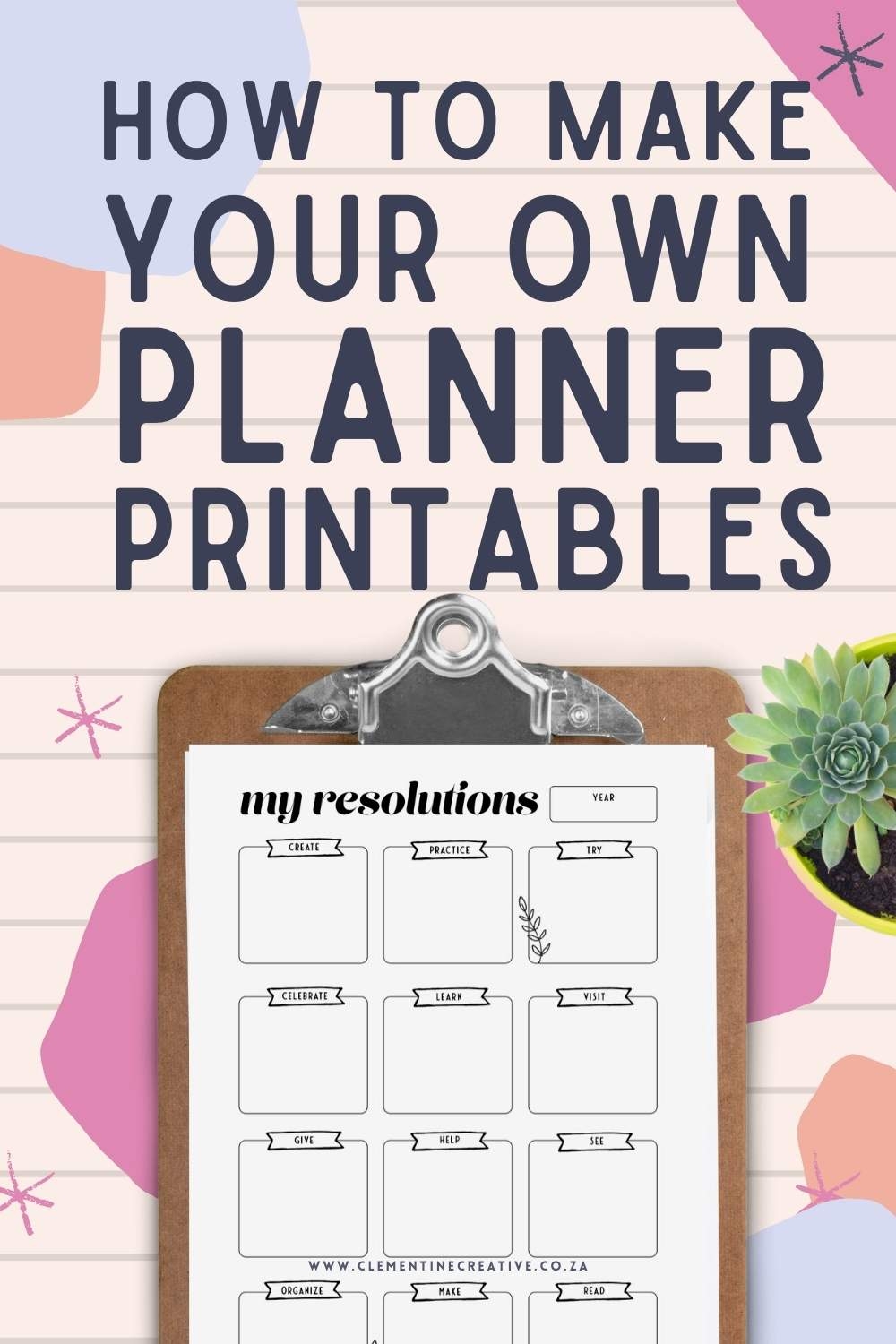 make your own planner