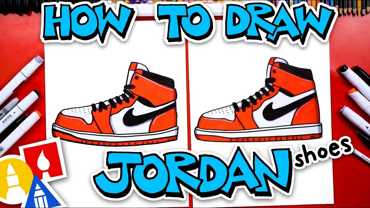 How To Draw Air Jordan 1 Shoes YouTube