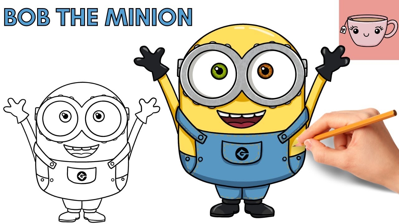 How To Draw Bob The Minion Cute Easy Step By Step Drawing Tutorial YouTube