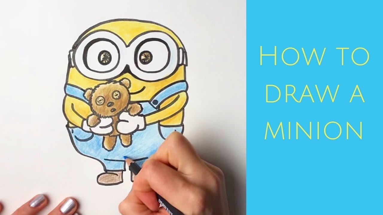 How To Draw Bob The Minion With His Teddy Bear YouTube