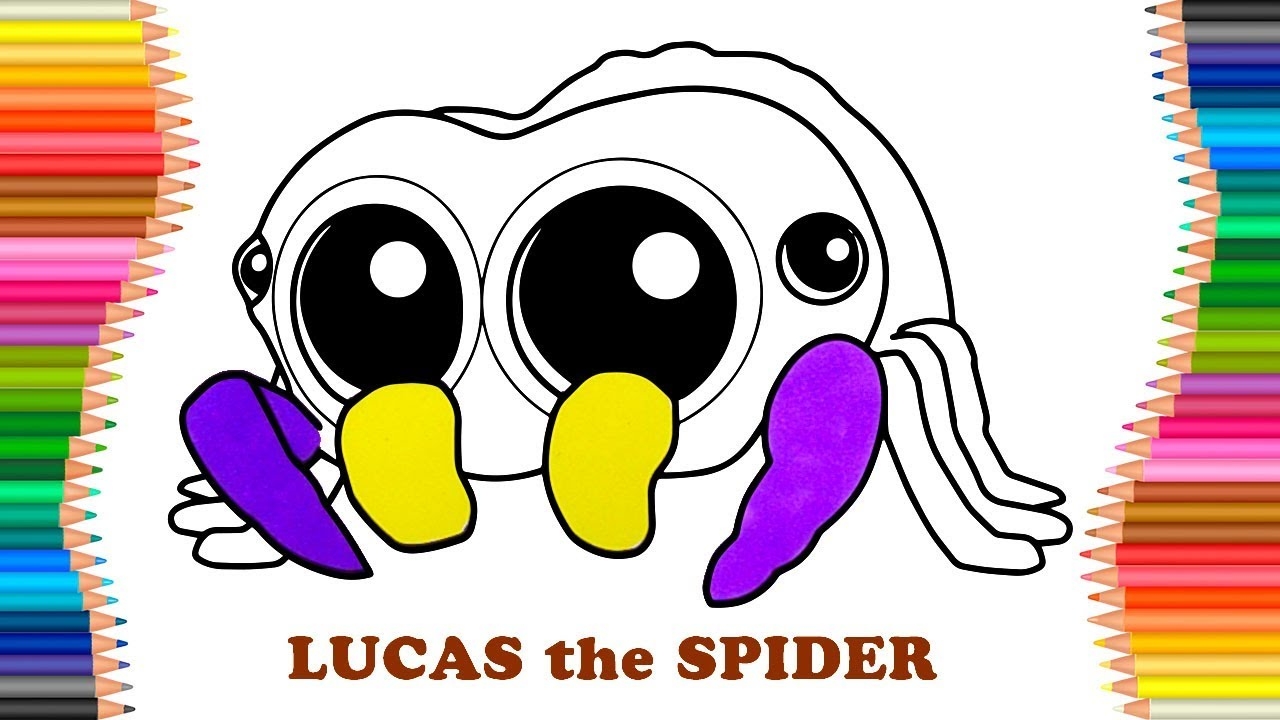 How To Draw Cutest Lucas The Spider Coloring Book For Children YouTube