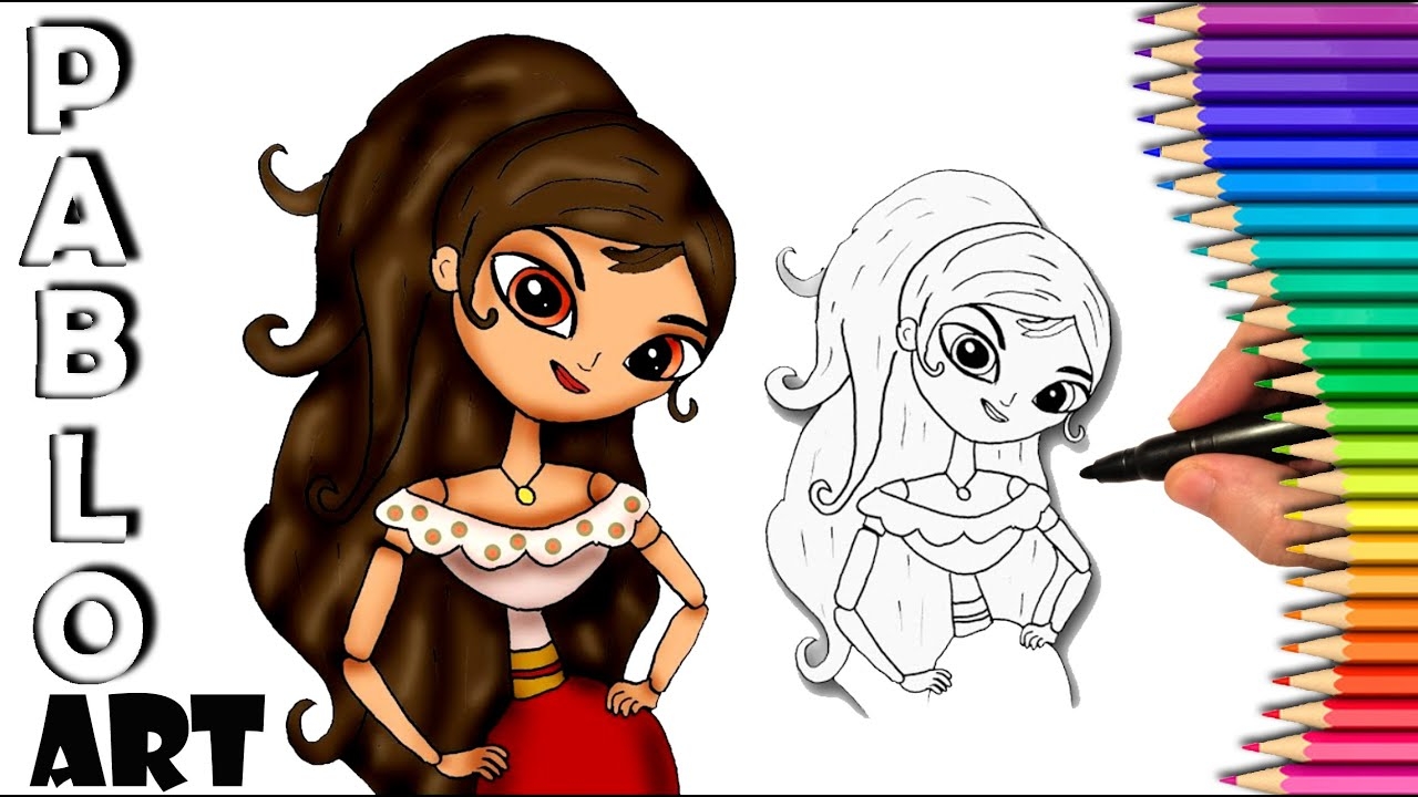 How To Draw Maria Posada The Book Of Life Learn To Draw Step By Step YouTube
