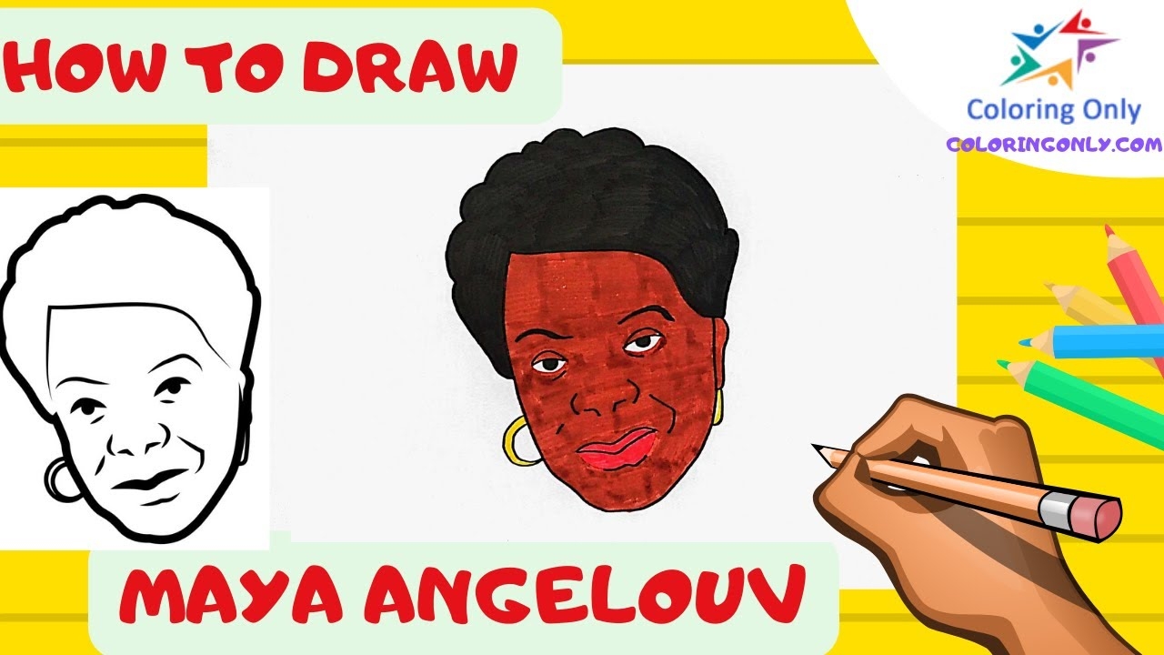 How To Draw Maya Angelou YouTube