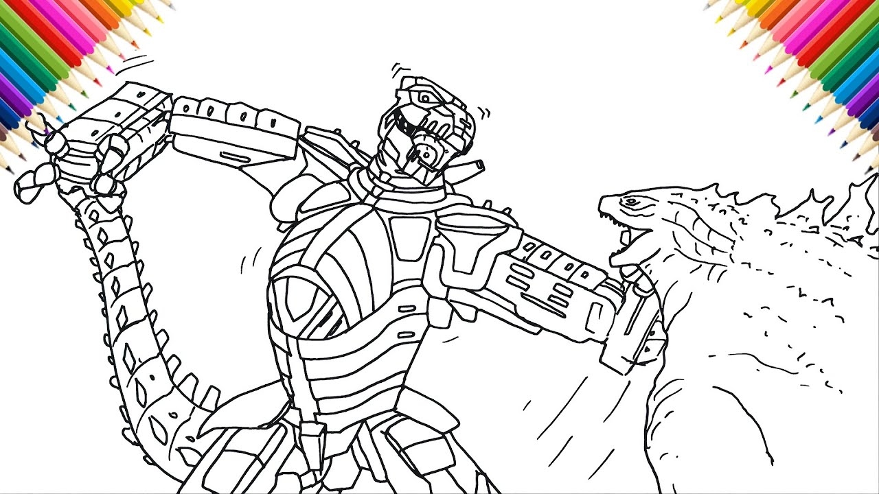 godzilla vs mechagodzilla coloring pages