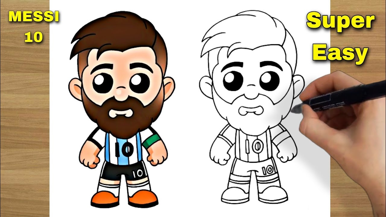 How To Draw Messi Super Easy YouTube