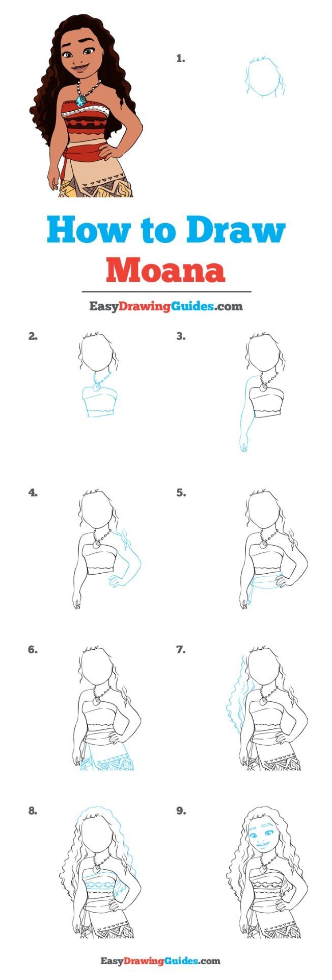 How To Draw Moana