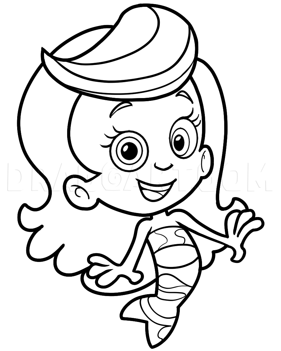 How To Draw Molly From Bubble Guppies Drawing Step By Step By Dawn DragoArt