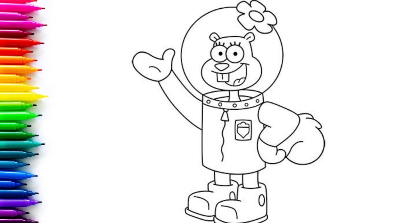 How To Draw Sandy Cheeks SpongeBob SquarePants YouTube