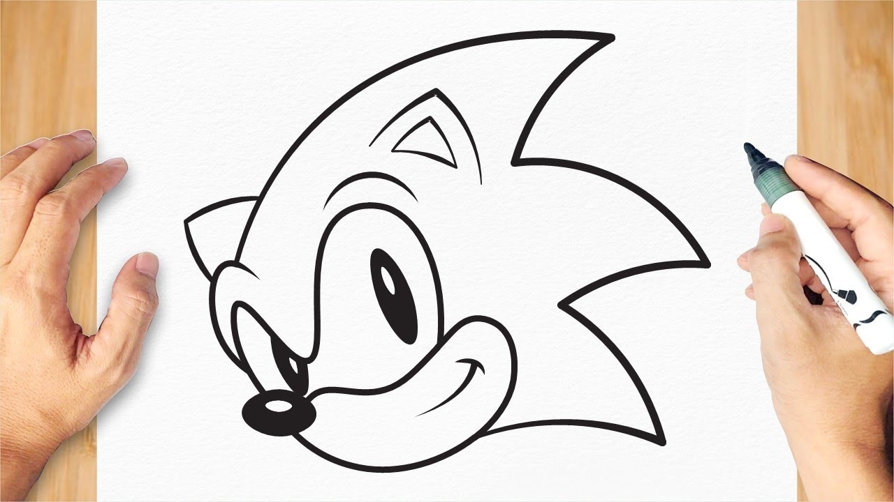 drawing sonic step by step