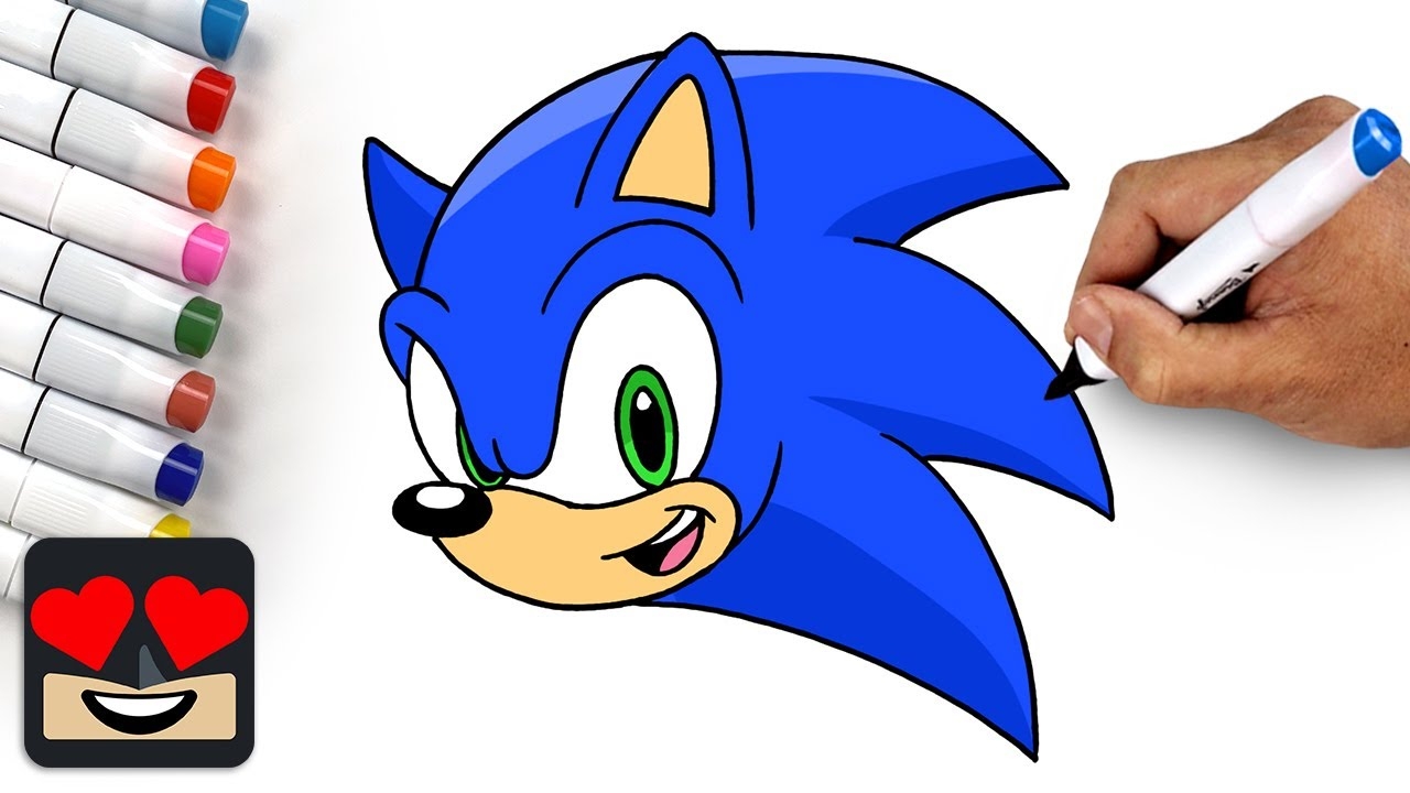 How To Draw Sonic The Hedgehog For Beginners YouTube