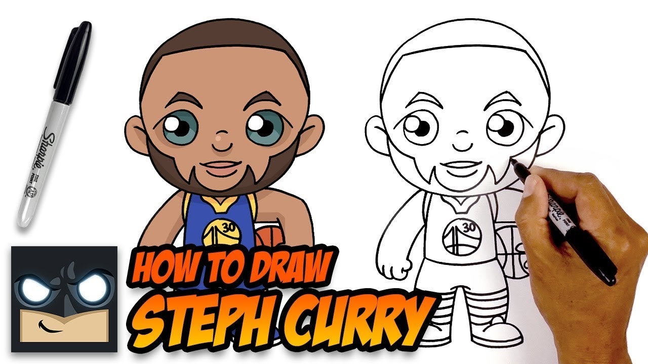 How To Draw Steph Curry Golden State Warriors YouTube