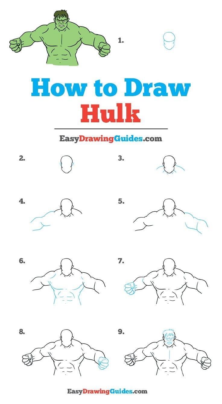 How To Draw The Hulk