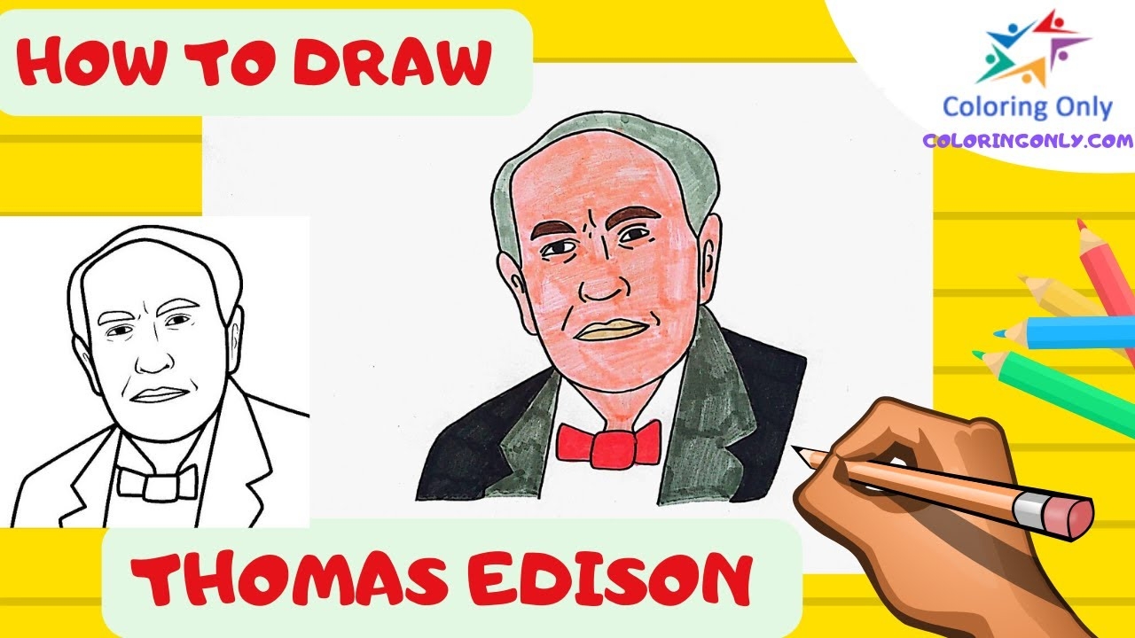 How To Draw Thomas Edison YouTube