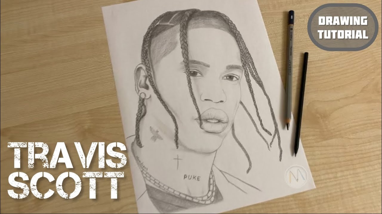 How To Draw Travis Scott Drawing Travis Scott Step By Step YouTube