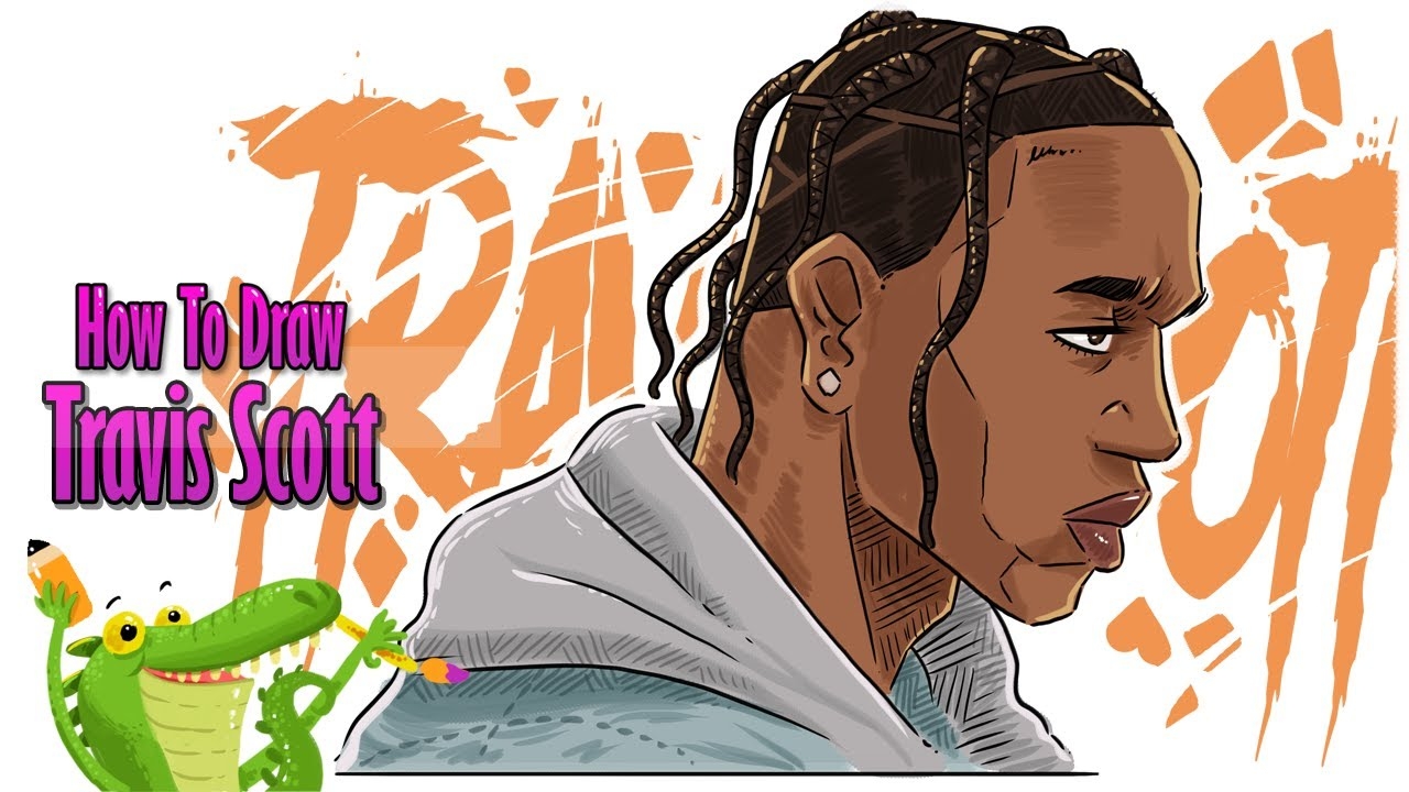 How To Draw Travis Scott Rapper YouTube