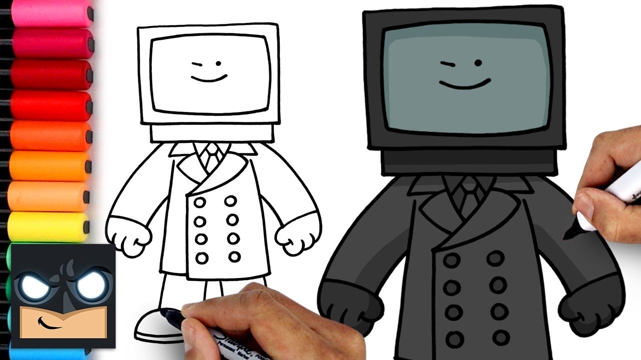 How To Draw TV Man Skibidi Toilet YouTube